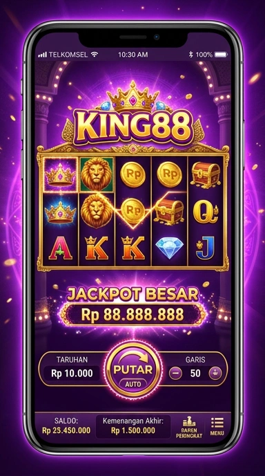 Layar utama king88 — antarmuka bersih setelah instalasi